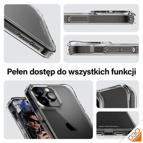 PanzerGlass HardCase tok iPhone 15 Pro Max - átlátszó - Image 2