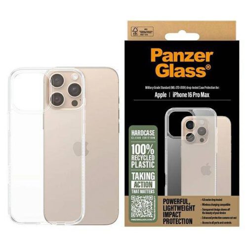 PanzerGlass HardCase tok iPhone 16 Pro Max - átlátszó