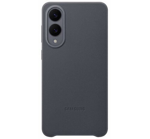 SAMSUNG műanyag telefonvédő (ECO vegán bőr hátlap) FEKETE Samsung Galaxy S25 Edge (SM-S937)