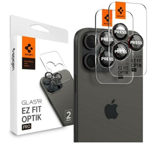 SPIGEN OPTIK kameravédő üveg 2db (9H) ÁTLÁTSZÓ Apple iPhone 17 Pro Max