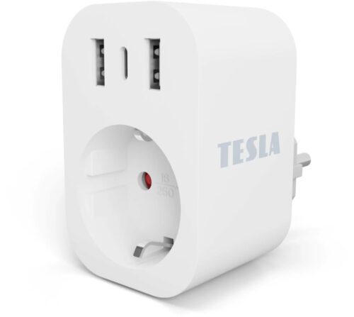 TESLA Smart Plug SP300 3USB - okos konnektor (2+1USB) - Image 2