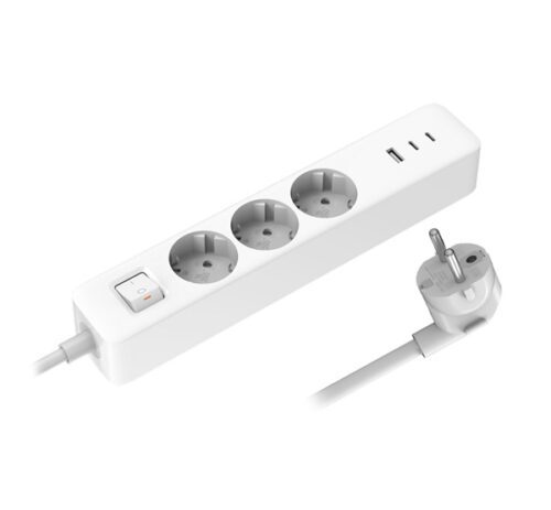 XIAOMI POWER STRIP hálózati elosztó 3 AC+USB+2 Type-C aljzat (20W