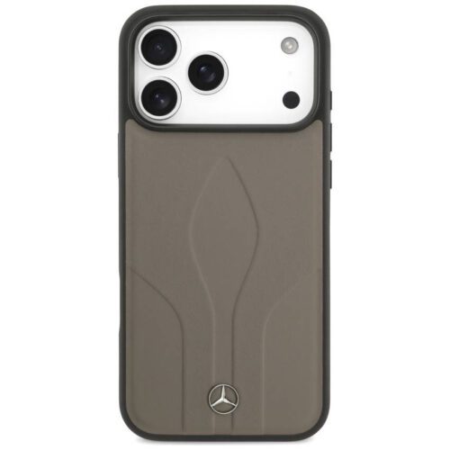 tok Mercedes Leather The Move MagSafe tok iPhone 17 Pro Max készülékhez taupe színben - Image 2