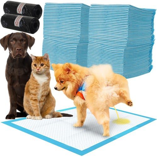 4 rétegű kutyapelenka csomag 2 tekercs kutyapiszok zacskóval – 33 x 45 cm - 100 db (WNDR17213)