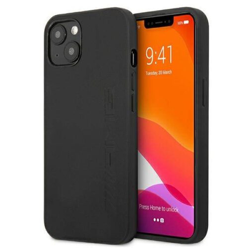 AMG AMHCP13MDOLBK iPhone 13 6.1" fekete keménytok bőr
