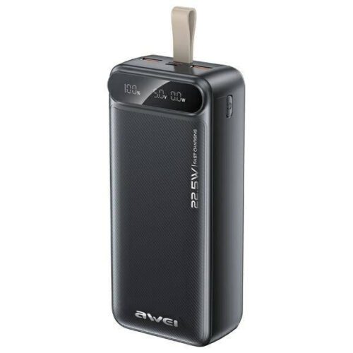AWEI PA-12 powerbank 30000mAh 22.5W - fekete