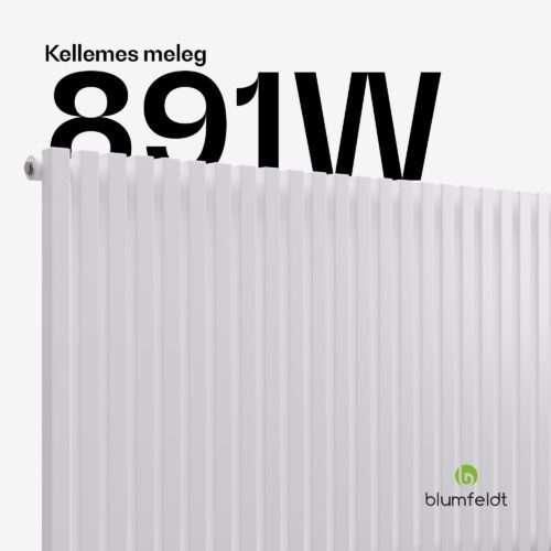 Blumfeldt Delgado radiátor | Modern kivitel | 63 x 100 cm | 891 W | Oldalsó csatlakozás - Image 2