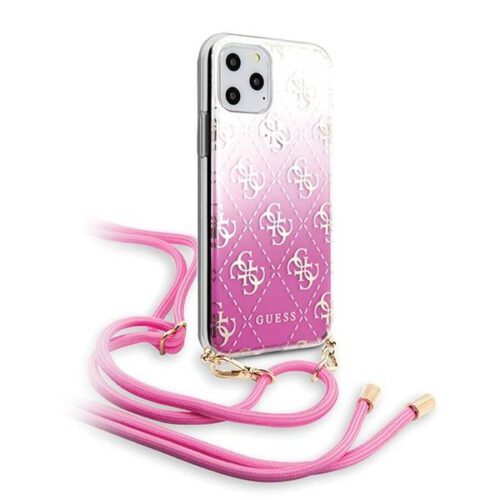 Guess GUHCN58WO4GPI iPhone 11 Pro rózsaszín 4G színátmenetes keménytok