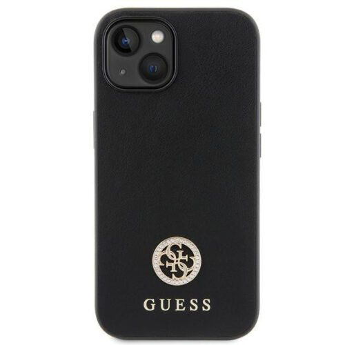 Guess GUHCP15MPS4DGPK iPhone 15 Plus 6.7" fekete keménytok strasszos fém logóval - Image 2