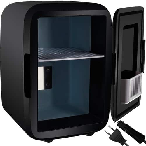 Hordozható mini hűtő- 4L - fekete (WNDR5794)