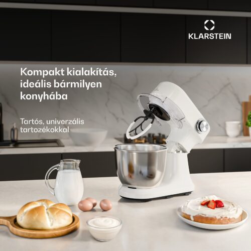Klarstein Bella Evo konyhai robotgép | bolygókeverő rendszer | 3 keverőfelszerelés | 1500 W | 5 l - Image 2