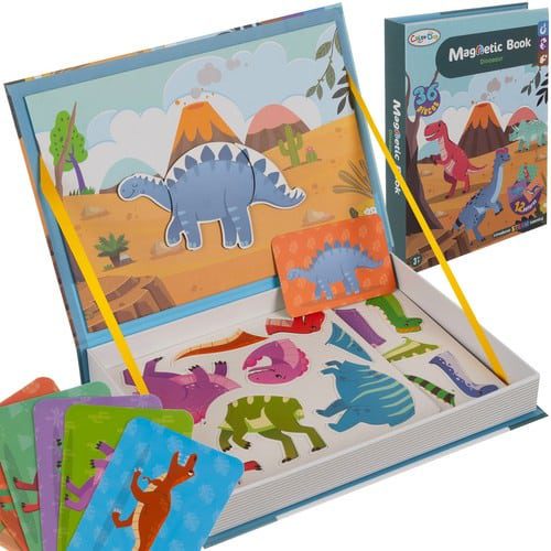 Mágneses dinoszaurusz puzzle – 36 mágneses darab