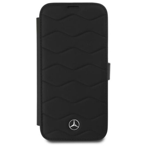 Mercedes MEBKP16X23RWRSK MB Waves Leather könyvtok iPhone 16 Pro MAX - fekete - Image 2