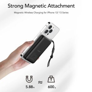 Power Bank VEGER MagOn vezeték nélküli töltés támogatás MagSafe 15W - 10 000mAh PD22