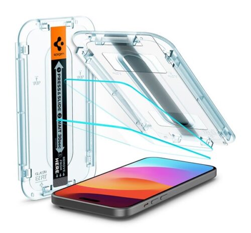 SPIGEN EZ FIT HD képernyővédő üveg 2db (2.5D
