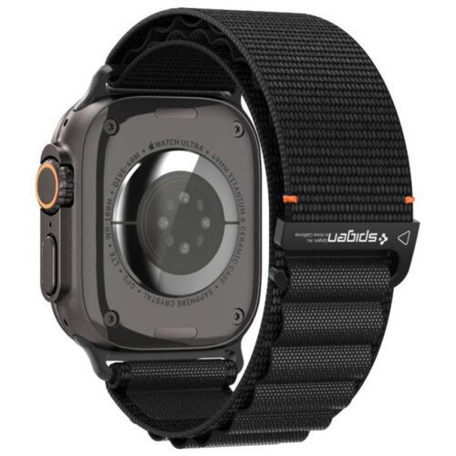 Spigen WBF1 szíj Apple Watch 6/7/8/9/10/11/SE/SE 3/Ultra 1/Ultra 2/ Ultra 3 44/45/46/49mm fekete