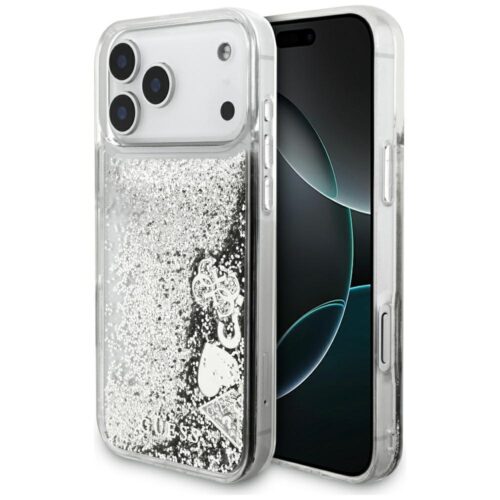 Találd ki Liq. Glitter Charms tok iPhone 17 Pro Max-hoz Ezüst
