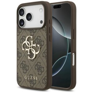 Tojás Guess 4G Big Logo iPhone 17 Pro barna színű tokhoz
