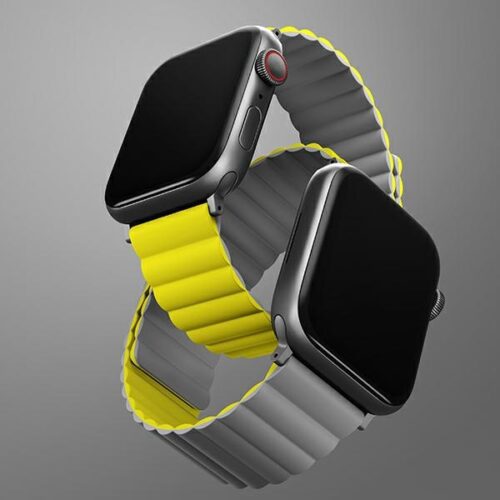 UNIQ Revix szíj Apple Watch 42 / 44 / 45 / 49 mm - sárga-szürke - Image 2