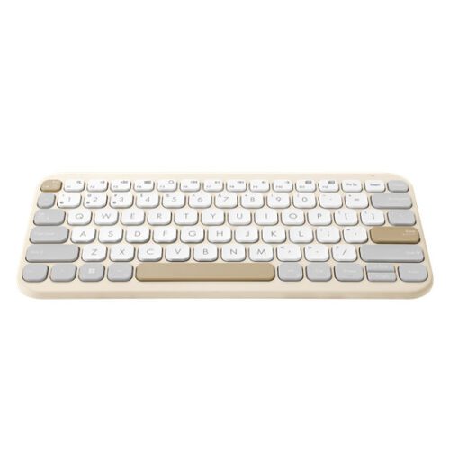 ASUS Marshmallow KW100 vezeték nélküli billentyűzet - HU layout - Oat Milk - Image 2