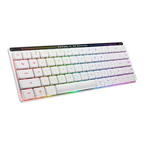 ASUS ROG Falchion RX Low Profile vezeték nélküli billentyűzet - Fehér HU /piros/ - Image 2