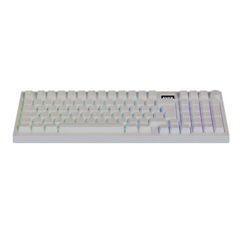 AVAX GM03 PRO Fehér 98% Gasket RGB tri-mode mechanikus billentyűzet Gateron piros switch