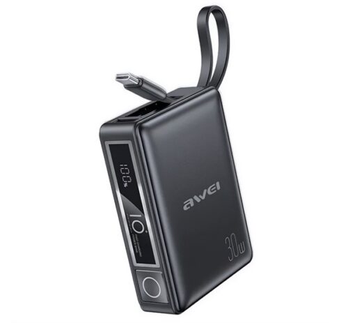 AWEI P87K vésztöltő USB+Type-C aljzat (10000mAh