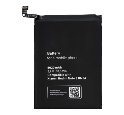 Akku 5020 mAh LI-Polymer (BN54 kompatibilis) Xiaomi Redmi Note 9 (10X 4G)