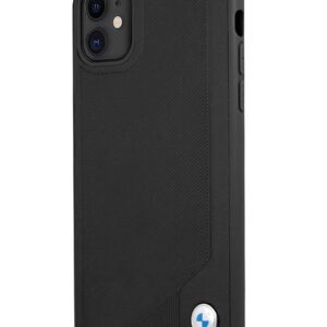 Apple iPhone 11 BMW BMHCN61RCDPK Bőr Hátlap - Fekete