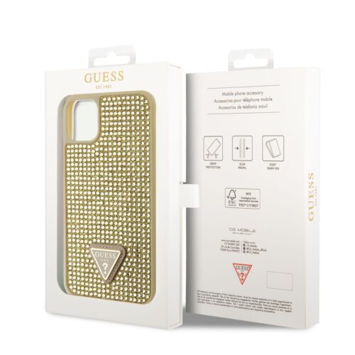 Apple iPhone 11 GUESS GUHCN61HDGTPD Hátlap - Arany tok - Image 2