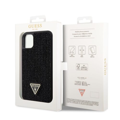 Apple iPhone 11 GUESS GUHCN61HDGTPK Hátlap - Fekete tok - Image 2