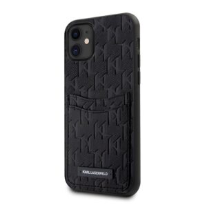 Apple iPhone 11 KARL LAGERFELD KLHCN61SAKLHPPK Hátlap - Fekete tok