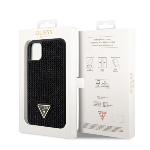 Apple iPhone 11 Pro GUESS GUHCN58HDGTPK Hátlap - Fekete tok - Image 2