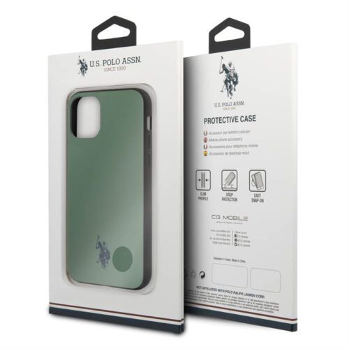 Apple iPhone 11 Pro Max U.S.Polo USHCN65PUGN Hátlap - Zöld - Image 2