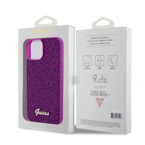 Apple iPhone 13 GUESS GUHCP13MPSFDGSF Hátlap - Magenta - Image 2