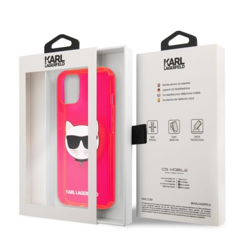 Apple iPhone 13 Mini KARL LAGERFELD KLHCP13SCHTRP Hátlap - Rózsaszín - Image 2