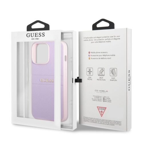 Apple iPhone 13 Pro GUESS GUHCP13LPSASBPU Hátlap - Fekete - Image 2