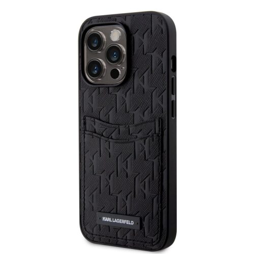 Apple iPhone 13 Pro KARL LAGERFELD KLHCP13LSAKLHPPK Hátlap - Fekete tok