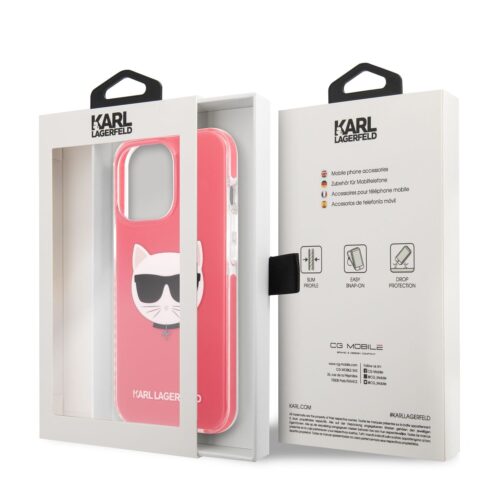 Apple iPhone 13 Pro KARL LAGERFELD KLHCP13LTPECPI TPU Hátlap - Rózsaszín - Image 2