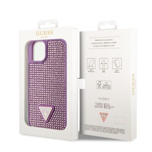Apple iPhone 14 GUESS GUHCP14SHDGTPU Hátlap - Lila tok - Image 2