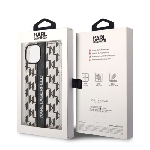 Apple iPhone 14 KARL LAGERFELD KLHCP14SHKLSPCK Hátlap - Fekete - Image 2
