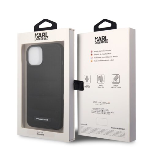 Apple iPhone 14 Plus KARL LAGERFELD KLHCP14MPSQAK Hátlap - Fekete - Image 2