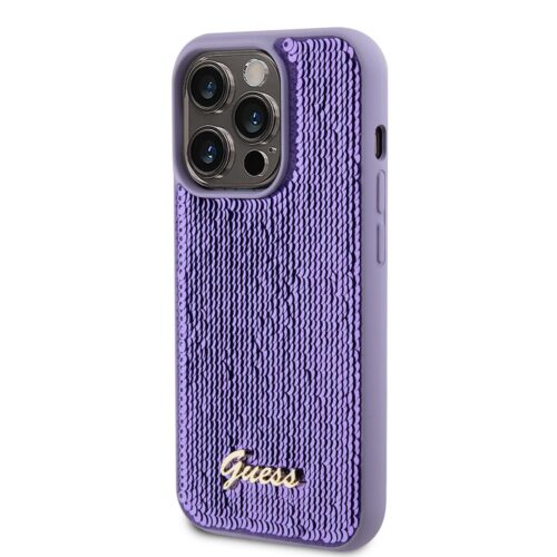 Apple iPhone 14 Pro GUESS GUHCP14LPSFDGSU Hátlap - Lila