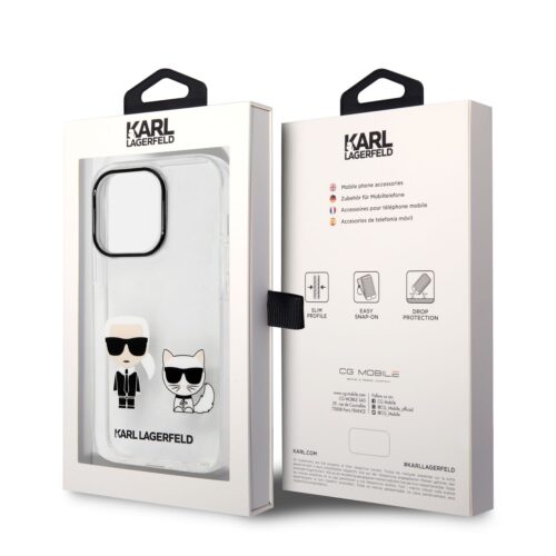 Apple iPhone 14 Pro KARL LAGERFELD KLHCP14LTGKTR TPU Hátlap - Átlátszó - Image 2