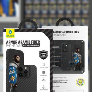 Apple iPhone 14 Pro Max Blueo Armor Aramid Fiber Ultra Slim Hátlap - Fekete