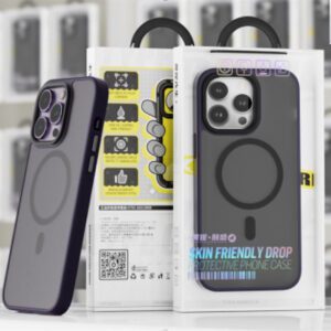 Apple iPhone 14 Pro TG Skin Friendly Drop Magsafe Hátlap - Fekete tok