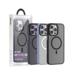 Apple iPhone 14 Pro TG Skin Friendly Drop Magsafe Hátlap - Lila