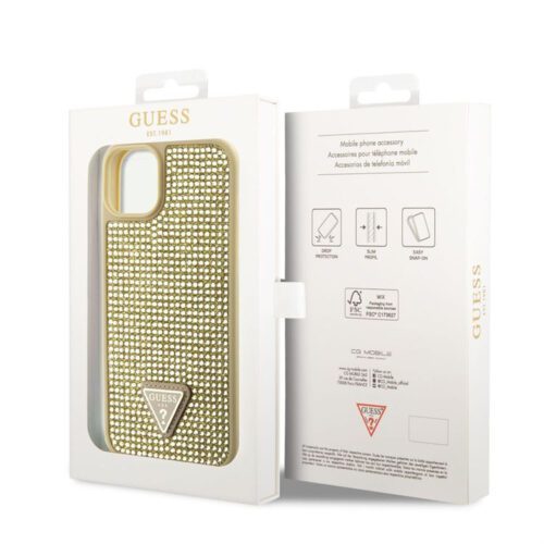 Apple iPhone 15 GUESS GUHCP15SHDGTPD Hátlap - Arany - Image 2