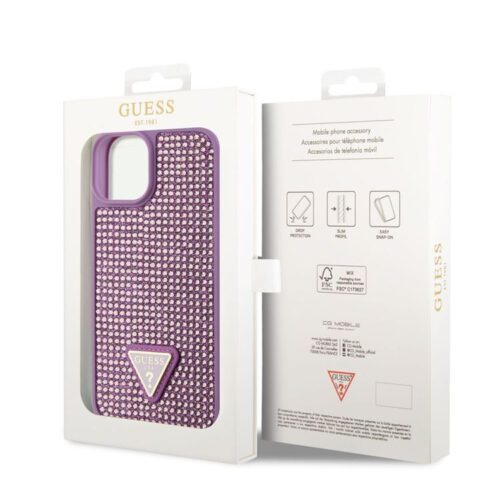 Apple iPhone 15 GUESS GUHCP15SHDGTPU Hátlap - Lila - Image 2