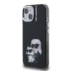 Apple iPhone 15 KARL LAGERFELD KLHMP15SHMKCAQK IML Hátlap - Fekete